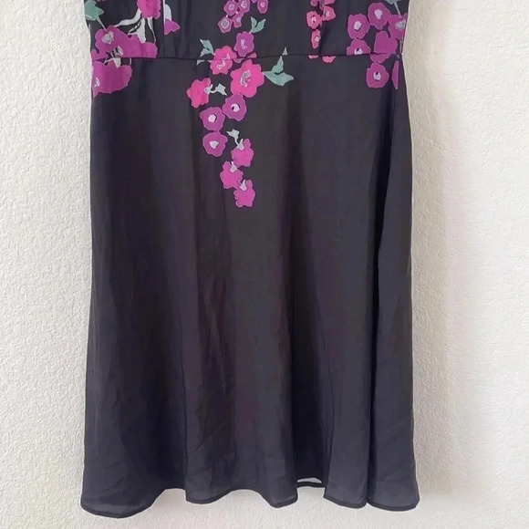 NWT| Hekka | Black and Purple Floral Dress | Sz S - Picture 3 of 4